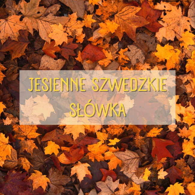 Szwedzki jesienne słownictwo