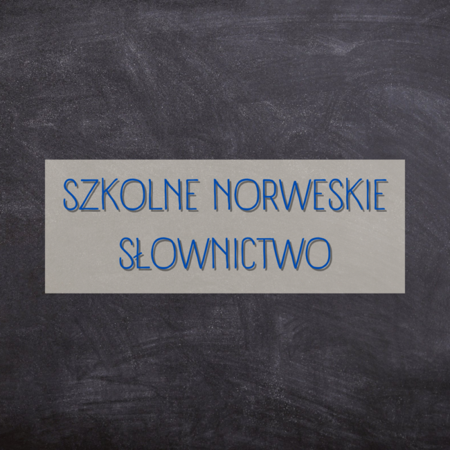 szkolne norweskie słownictwo