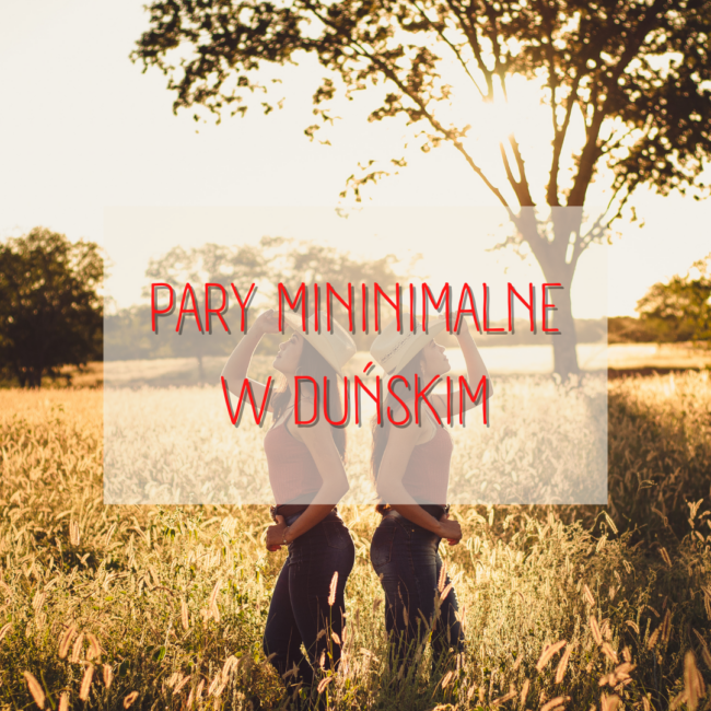 Pary minimalne w duńskim