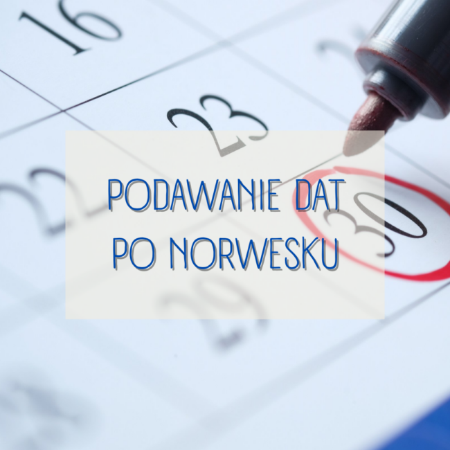 Podawanie dat po norwesku