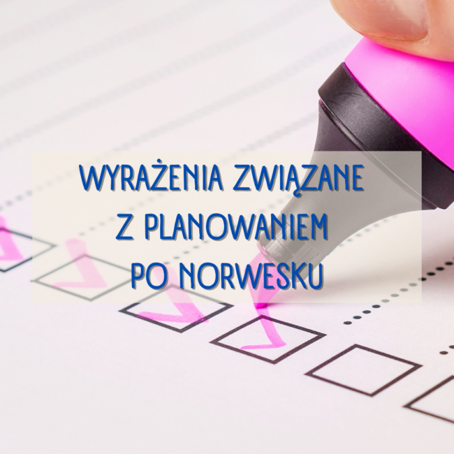 okładka wyrażenia związane z planowaniem