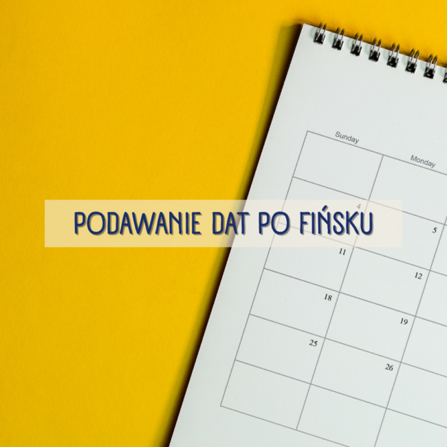 Podawanie dat po fińsku
